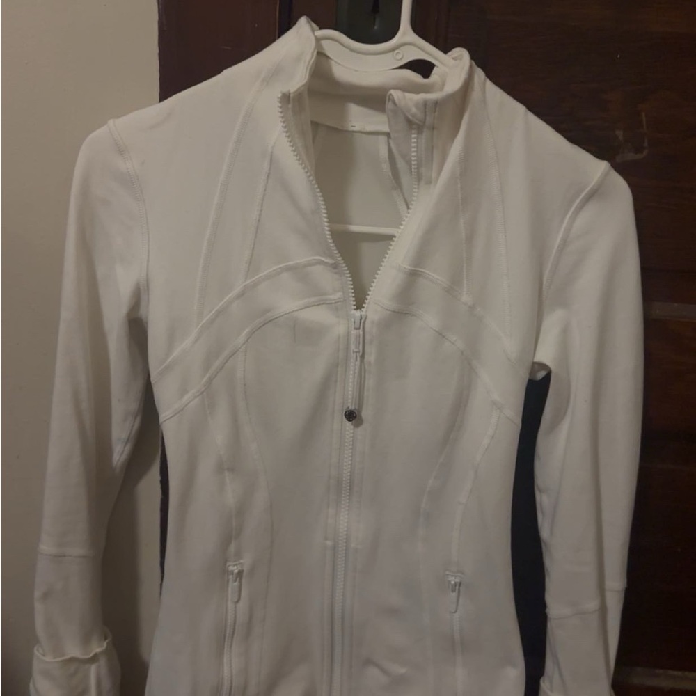 Lululemon Athletica White Bomber Jacket